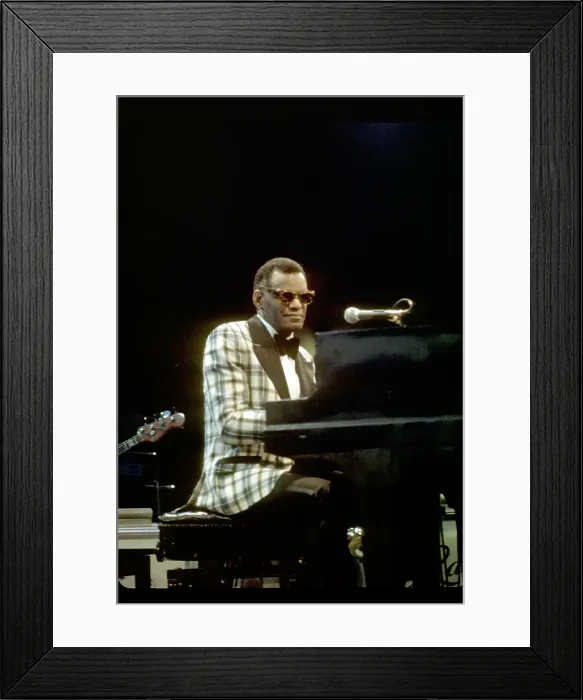 Framed Print : Ray Charles Performing Framed Print : Ray Charles Performing