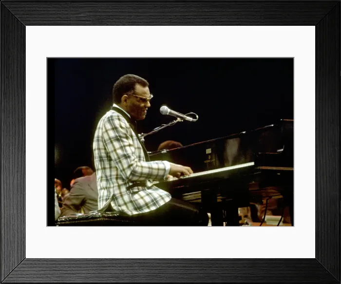 Framed Print : Ray Charles Performing Framed Print : Ray Charles Performing
