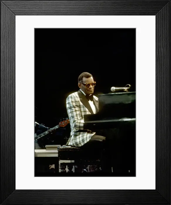 Framed Print : Ray Charles Performing Framed Print : Ray Charles Performing