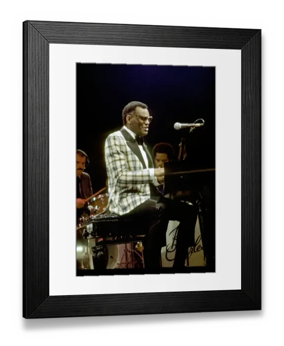 Framed Print : Ray Charles Performing Framed Print : Ray Charles Performing