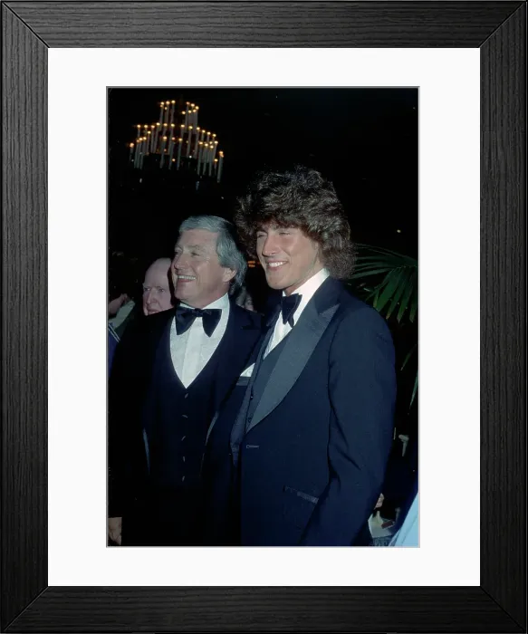 Framed Print : Merv Griffin With A Young Man Framed Print : Merv Griffin With A Young Man