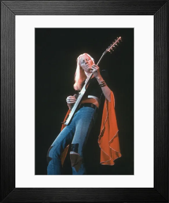 Framed Print : Johnny Winter In Concert Framed Print : Johnny Winter In Concert