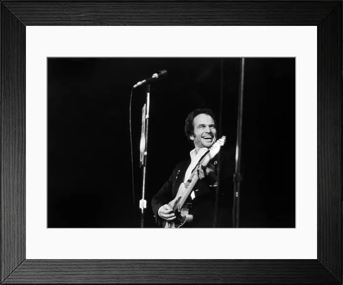 Framed Print : 70's Country Musician Merle Haggard Framed Print : 70's Country Musician Merle Haggard