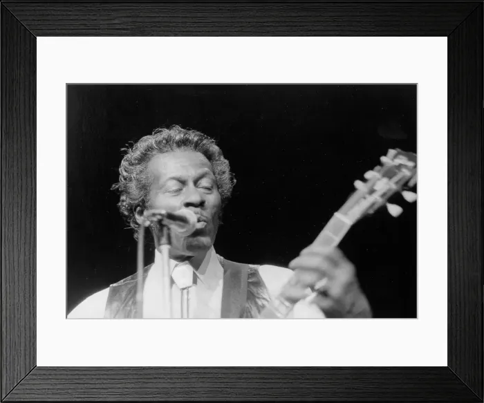 Framed Print : Chuck Berry Performing Framed Print : Chuck Berry Performing