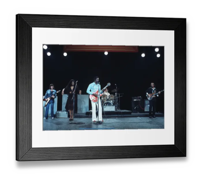 Framed Print : Chuck Berry Performs Onstage With His Daughter Framed Print : Chuck Berry Performs Onstage With His Daughter
