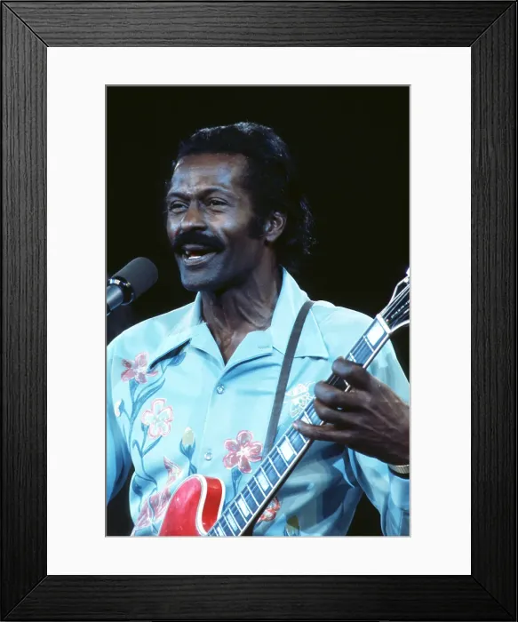 Framed Print : Chuck Berry Performing Framed Print : Chuck Berry Performing