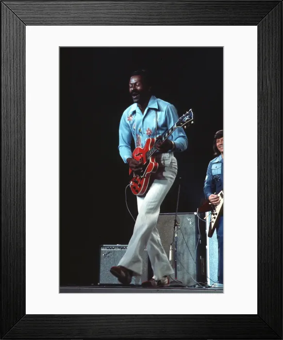 Framed Print : Chuck Berry Performing Framed Print : Chuck Berry Performing