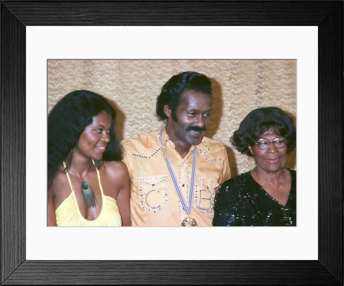 Framed Print : Chuck Berry Attends An Event Framed Print : Chuck Berry Attends An Event