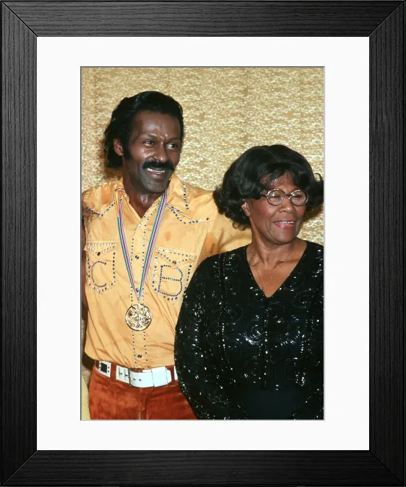 Framed Print : Chuck Berry Attends An Event Framed Print : Chuck Berry Attends An Event