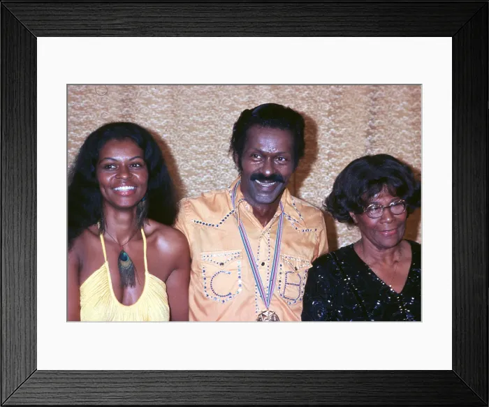 Framed Print : Chuck Berry Attends An Event Framed Print : Chuck Berry Attends An Event