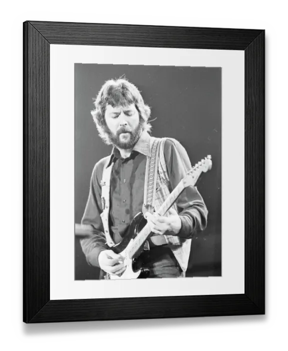 Framed Print : Clapton Performs Framed Print : Clapton Performs