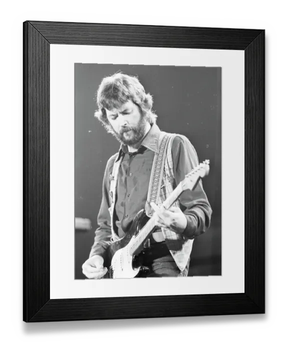Framed Print : Clapton Performs Framed Print : Clapton Performs
