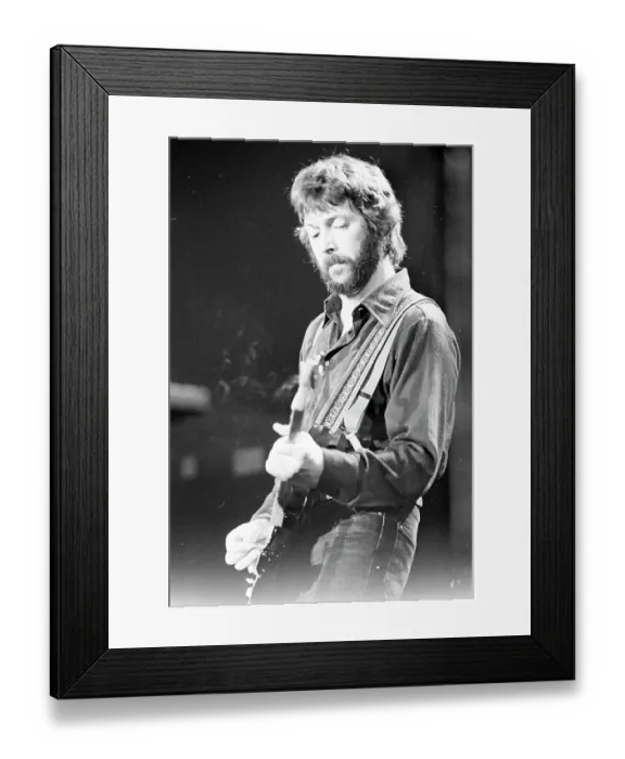 Framed Print : Clapton Performs Framed Print : Clapton Performs