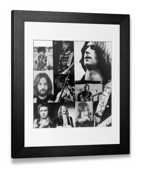Framed Print : Eric Clapton Collage Framed Print : Eric Clapton Collage