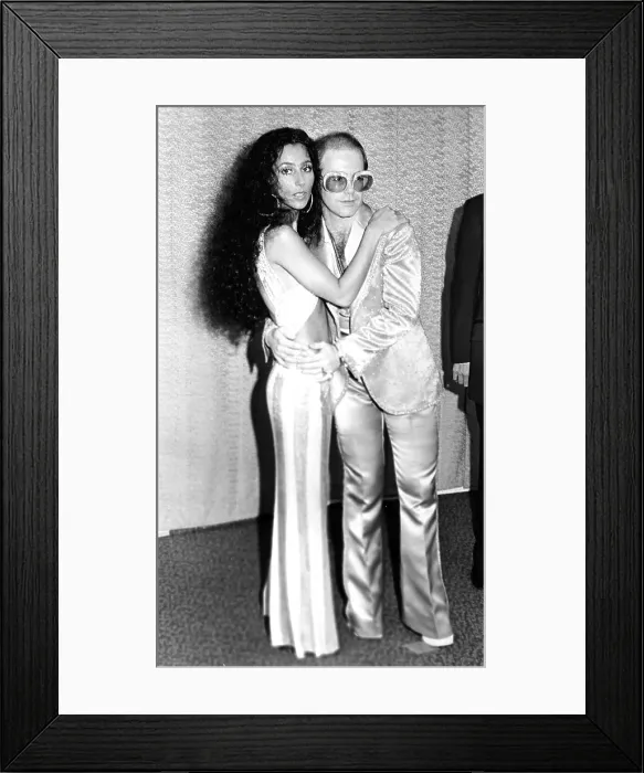Framed Print : Cher & Elton Framed Print : Cher & Elton