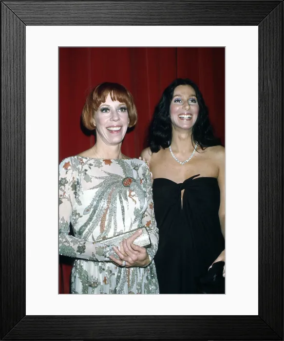 Framed Print : Cher & Carol Burnett At An Event Framed Print : Cher & Carol Burnett At An Event