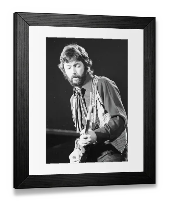 Framed Print : Clapton Performs Framed Print : Clapton Performs
