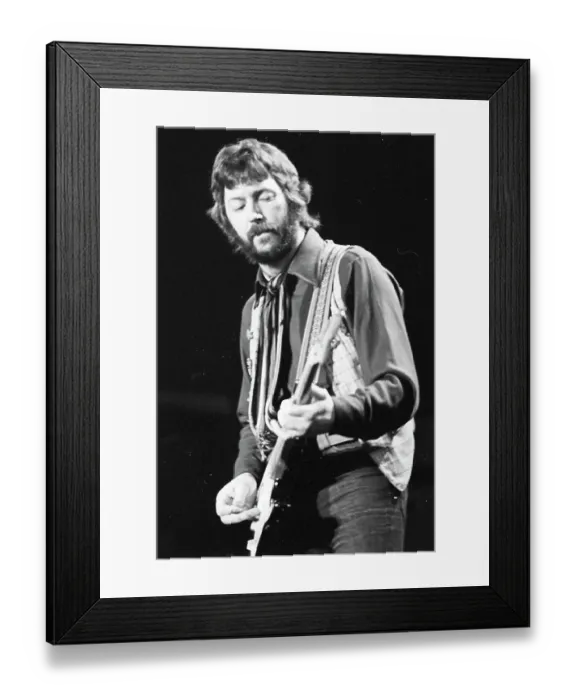 Framed Print : Eric Clapton Performing