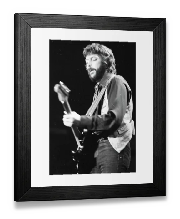 Framed Print : Eric Clapton Performing