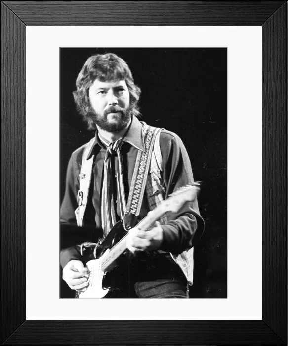 Framed Print : Eric Clapton Performing Framed Print : Eric Clapton Performing
