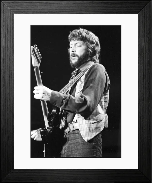 Framed Print : Eric Clapton Performing Framed Print : Eric Clapton Performing