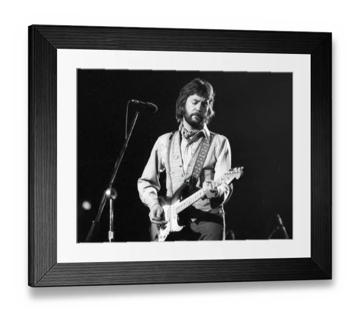 Framed Print : Clapton Performs Framed Print : Clapton Performs