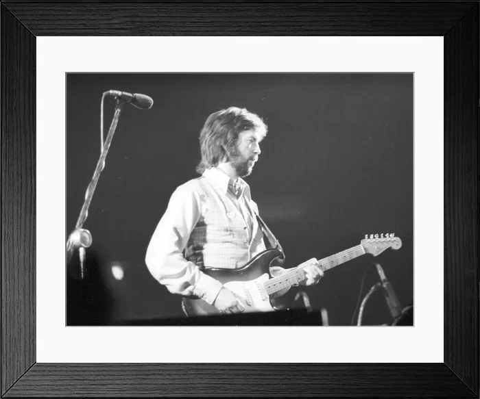 Framed Print : Clapton Performs Framed Print : Clapton Performs