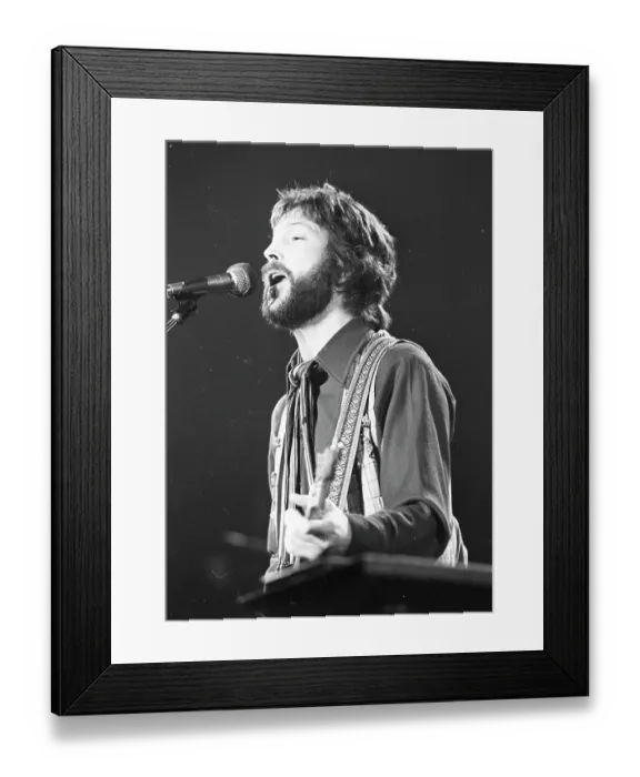 Framed Print : Eric Clapton Performing Framed Print : Eric Clapton Performing