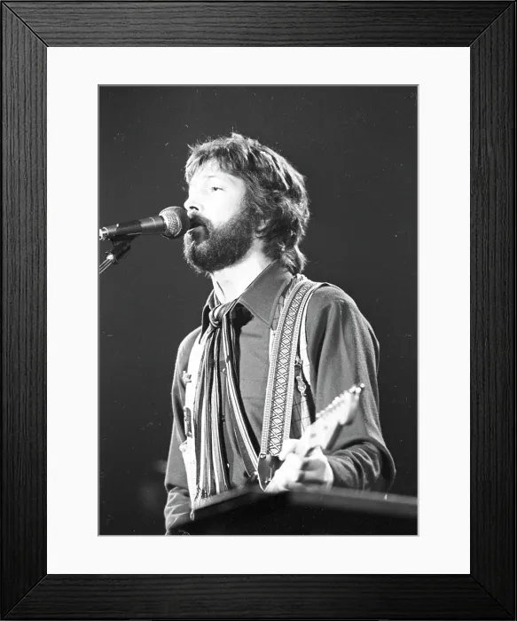 Framed Print : Eric Clapton Performing Framed Print : Eric Clapton Performing