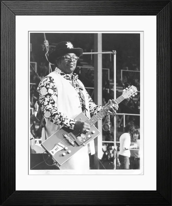 Framed Print : Bo Diddley Performs In England Framed Print : Bo Diddley Performs In England