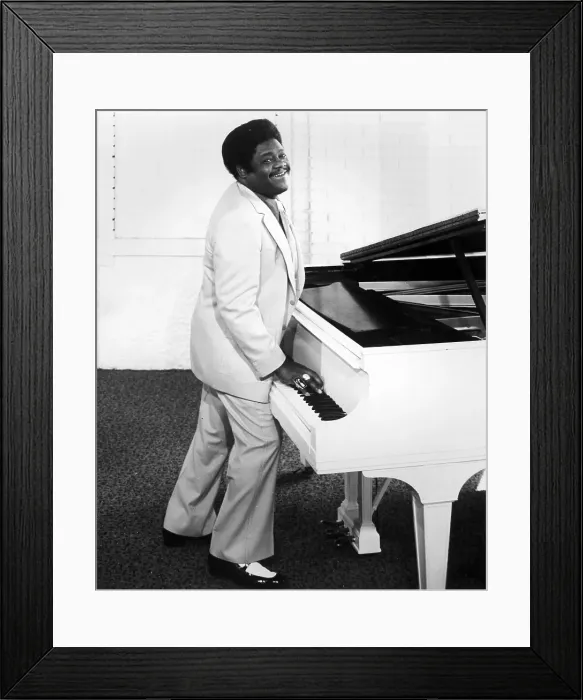 Framed Print : Fats Domino at the Piano Framed Print : Fats Domino at the Piano