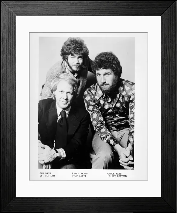 Framed Print : Photo of Bud Dain, Lance Freed, and Chuck Kaye Framed Print : Photo of Bud Dain, Lance Freed, and Chuck Kaye