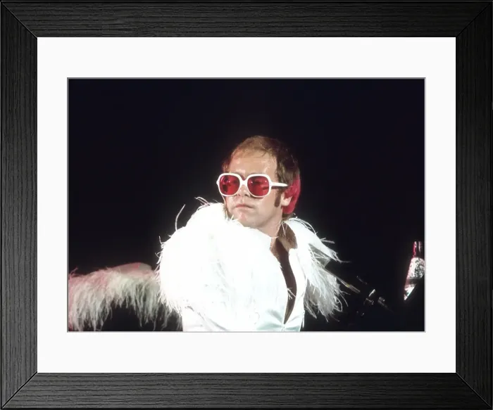 Framed Print : Elton Performing Framed Print : Elton Performing
