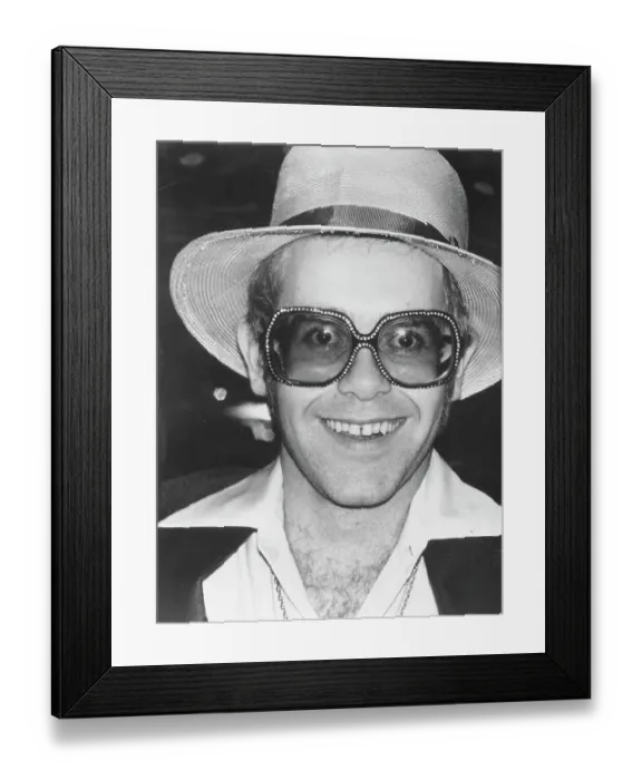 Framed Print : Elton John Portrait Framed Print : Elton John Portrait