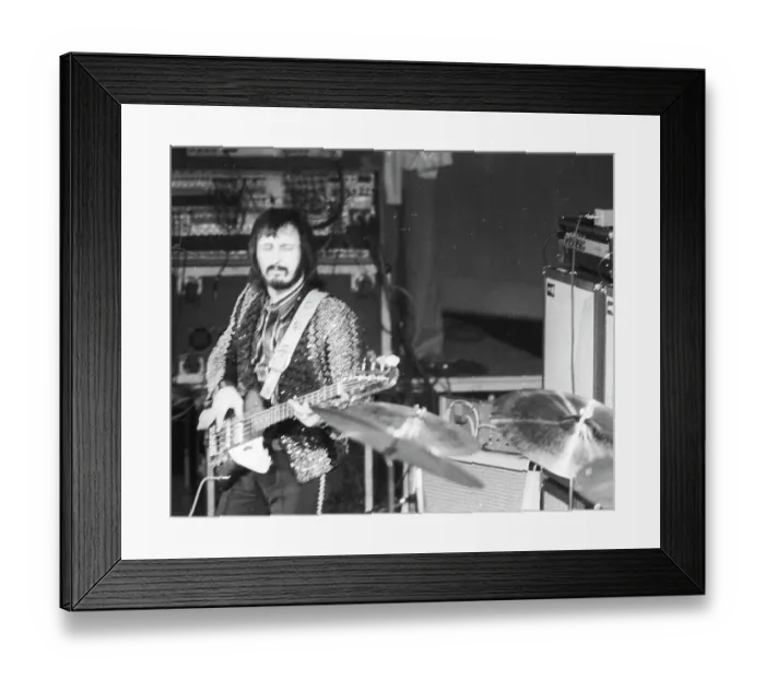 Framed Print : The Who Bassist Performing