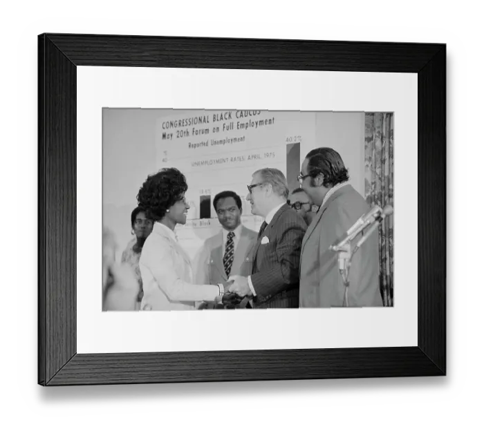 Framed Print : Representative Shirley Chisholm Framed Print : Representative Shirley Chisholm