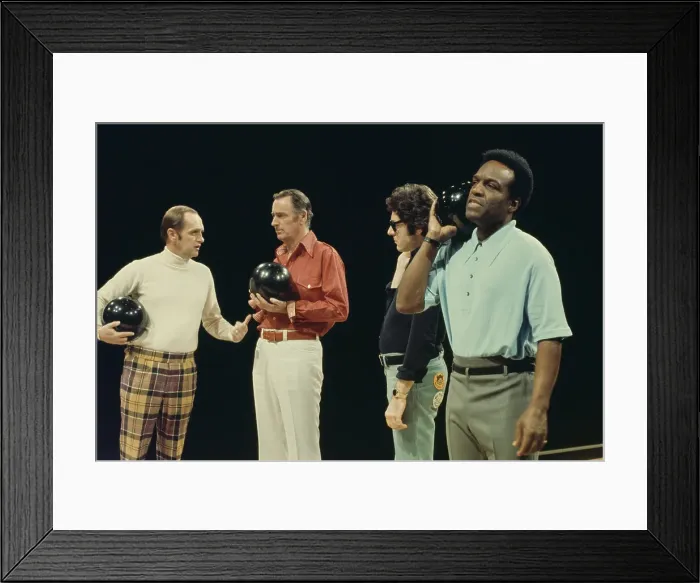 Framed Print : Bob Newhart During Celebrity Bowling Framed Print : Bob Newhart During Celebrity Bowling