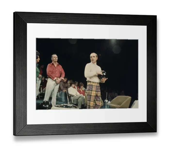 Framed Print : Bob Newhart During Celebrity Bowling Framed Print : Bob Newhart During Celebrity Bowling