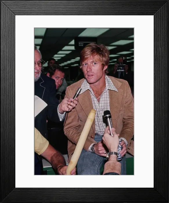Framed Print : Redford at Press Conference Framed Print : Redford at Press Conference