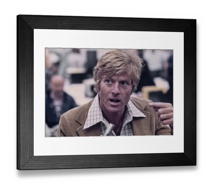 Framed Print : Redford at Press Conference