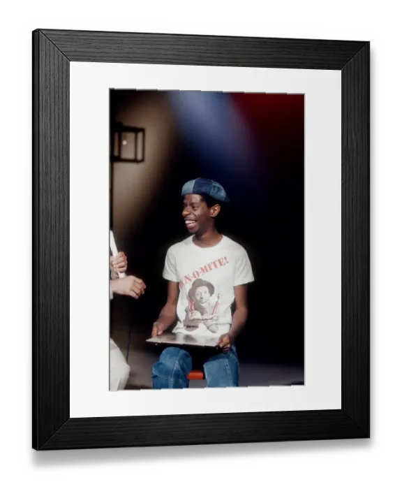 Framed Print : Jimmie Walker On American Bandstand