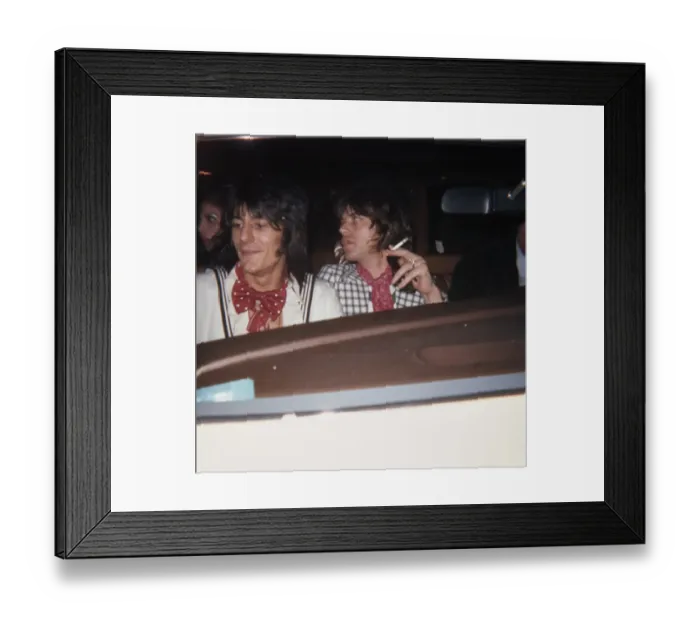 Framed Print : Ron Wood in a car, United States, July 1975. (Photo by Michael Ochs Archives / Getty Images) Framed Print : Ron Wood in a car, United States, July 1975. (Photo by Michael Ochs Archives / Getty Images)