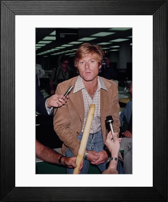 Framed Print : Redford at Press Conference Framed Print : Redford at Press Conference