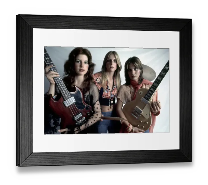 Framed Print : Rock band The Runaways