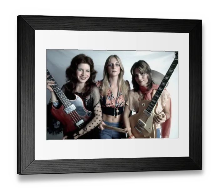 Framed Print : Original lineup of the rock band The Runaways Framed Print : Original lineup of the rock band The Runaways