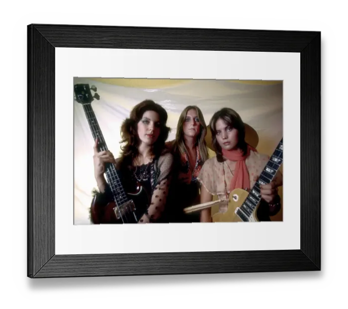 Framed Print : Original lineup of the rock band The Runaways Framed Print : Original lineup of the rock band The Runaways