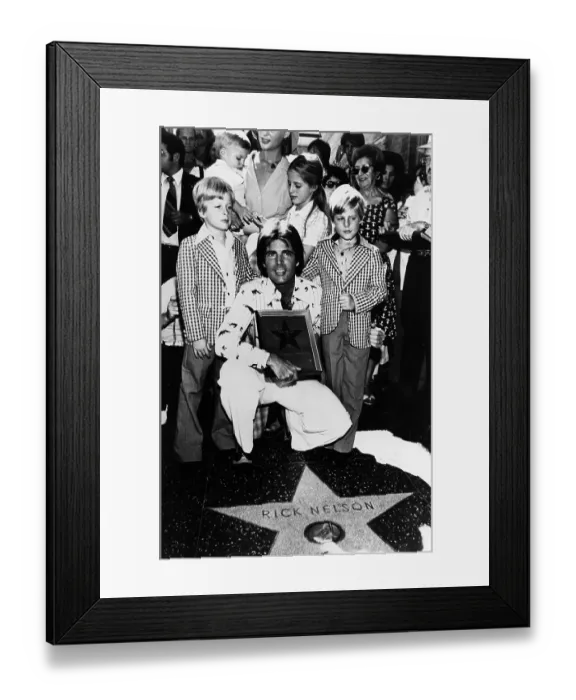 Framed Print : Singer and actor Ricky Nelson