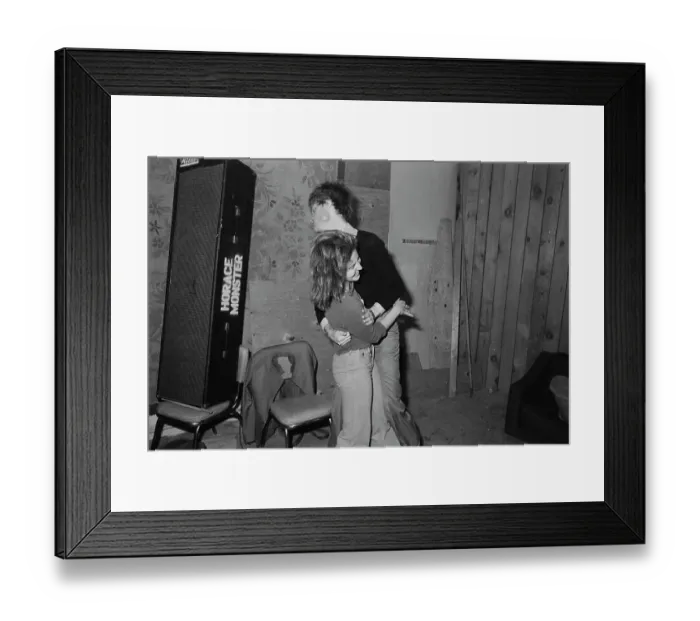 Framed Print : Joan Jett Dancing With Kim Fowley Framed Print : Joan Jett Dancing With Kim Fowley