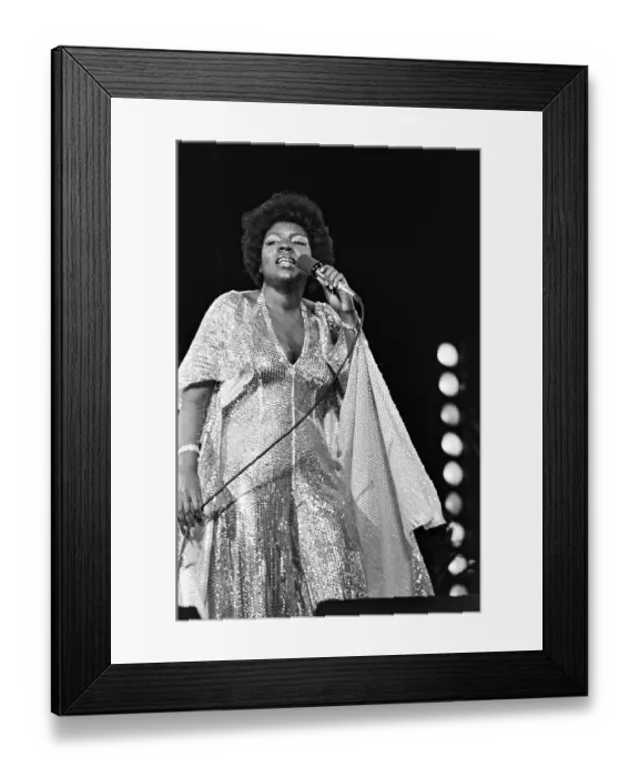 Framed Print : Disco Diva Gloria Gaynor Framed Print : Disco Diva Gloria Gaynor