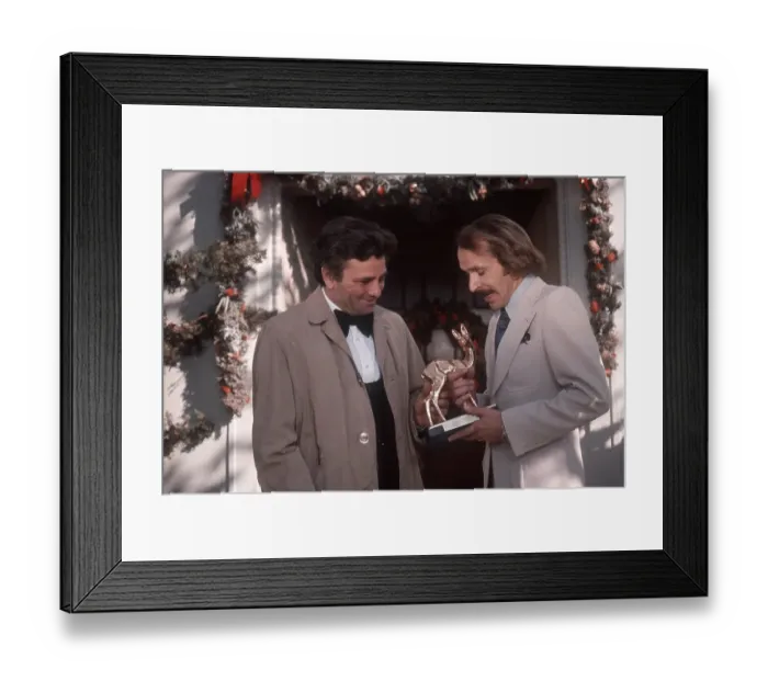 Framed Print : Peter Falk Receives The Bambi Award